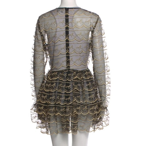 Alice McCall Lace Pattern Mini Dress Size: L - Picture 7 of 7